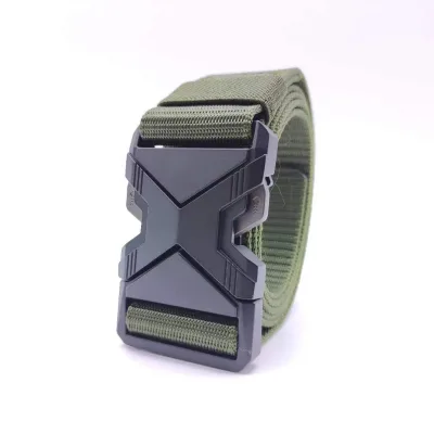 Universal Obedience Design Causal Simplicity Belt Sports Metal Buckle Woven Belt Hunting Sports Waist Straps Tactical Belt