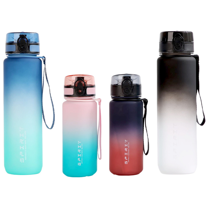 Factory Wholesale Sales 32oz 1000ml Time Marker Sport Gym Reusable Nice Portable Strap Water Bottles with Custom logo