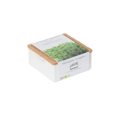 Organic Country Style Eco-Friendly Artificial Flower Compatible Uno Rocket Microgreens Garden Kit Grow Fiber for Home Floor Use