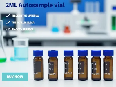 Manufacturer Borosilicate Glass Screw Neck Autosampler Vials 2ml Hplc Vial With Writing Area