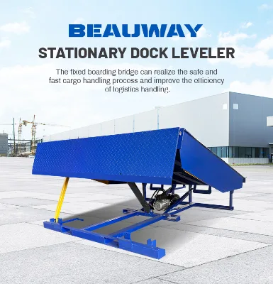 Seaside Port Fixed Hydraulic Dock Leveler Hot Dip Galvanized Salt Resistant Loading Bridge