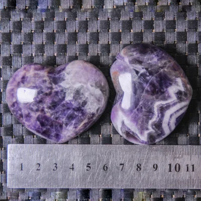 HY New Arrival Clear Quartz Heart Stone Healing Crystal Stone