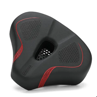 300*250mm Oversized Bike Seat High Elastic Sponge Noseless Bike Saddle Hollow Big Butt Fitness Seat