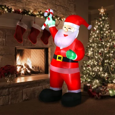 Commercial Decorative Items Decorations 2024 Buy Inflatable Standing Santa Claus Father Christmas Decor
