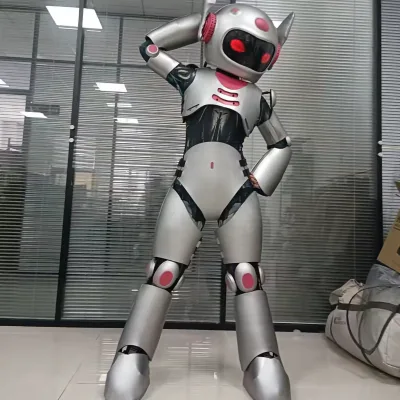 Wholesale Giant Wearable Parade Decoration Walking Puppet Girl Robot Costume