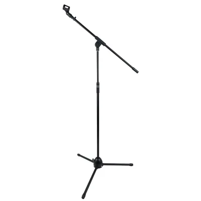 Single Chuck Universal Floor-Standing Microphone Stand Three-Legged Aluminum Alloy Connector Microphone Stand Color-Boxed Metal