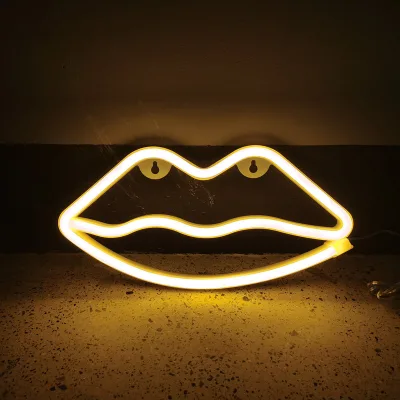 Custom Lips Led Neon Sign Led Light Neon Sign Flex Silicone RGB Neon Sign for Party