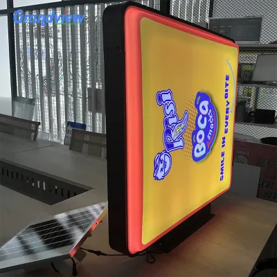 Ultra Slim Custom LED Light Box Free Logo Design with Metal Snap Frame UV Printing Poster for Retail Store Restaurant