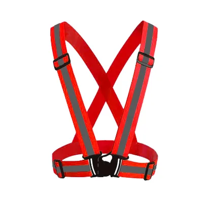 Adjustable High Visibility Safety Vest with Reflective Luminous Strips for Walking Camping Cycling Running