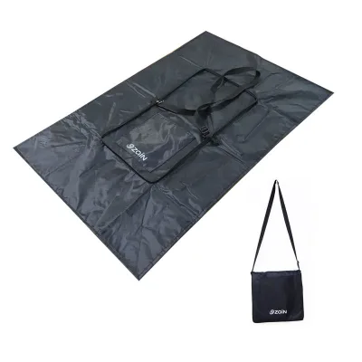 Muslim Washable Machine Made Prayer Mat with Qibla Compass Crossbody Shoulder Bag Portable Islamic Travel Sejadah Ramadan Gift