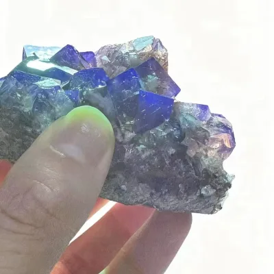 Wholesale Natural British Flourite Small Daylight Polished Crystal Stone Mineral Specimen Carved Feng Shui Decorative