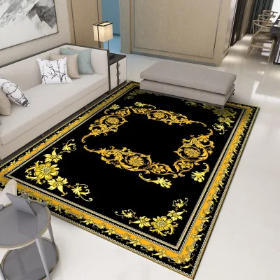 Persian Design 3D Fiber Carpet Home Decor for Bedroom Living Room