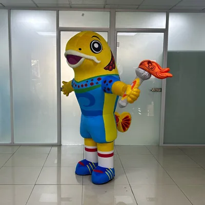 Custom Interactive Bullhead Mascot Inflatable Walking Monster Costume Unique Design for Events Advertising Inflatables