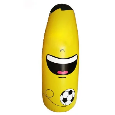 Wholesale PVC Yellow Inflatable Boxing Column for Children