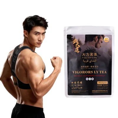 Blended Five Treasure Ginseng Flavored Herbal Tea Men Enhances Strength Fertility Raw Processing Bagged Tea Slimming 8g*10 Bags