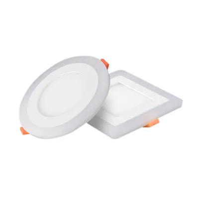 Modern Ultra-Thin Aluminum Two-Color Waterproof IP33 Rated Dimmable COB LED Recessed Downlight Indoor Square Shape 180 Beam