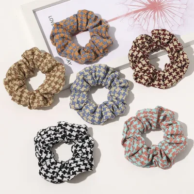 Genya knitting hair scrunchies branded hair scrunchie big scrunchies for hair for women handmade wrist band