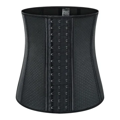 Latex Waist Trainer Low Belly With Strap Faja Cincher Side Zipper Non 31 Steel Bone Corset for Slimming the and Hips