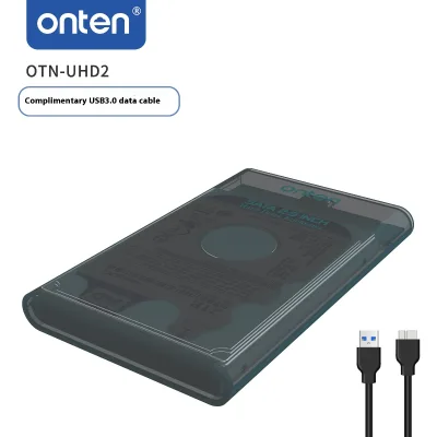 USB3.0 Mobile Laptop SSD/HDD Case 2.5 and 3.5 SATA External Hard Drive Enclosure with Dual Plastic USB Interface