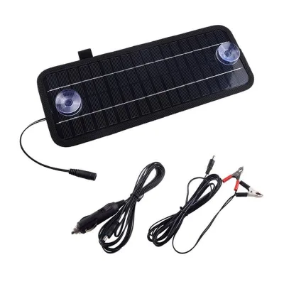 High Efficiency Mono 4.5W Solar Panel Charger Convertible 12V to 5V for Car Battery Charger
