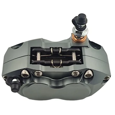 4 Pistons CNC Aluminum Radial Mount Brake Caliper W/Brake Pads for Racing Motorcycle / Pit Bike / Dirt Bike