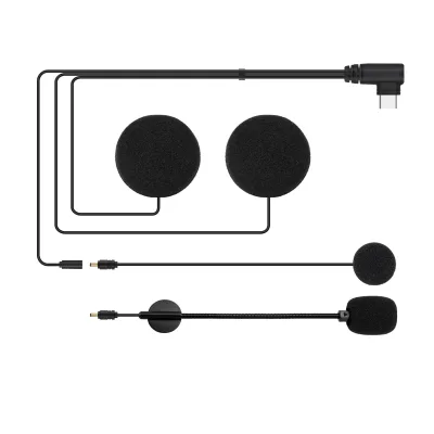 Replacement Helmet Bluetooth Headset Speaker Wire, Universal Type-C Charging Cable for Motorcycle Helmet Intercom Accessories