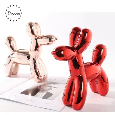 Hot Sale Ceramic Custom Color Balloon Dog Piggy Bank