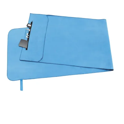 Microfiber Quick Dry Rectangle Towel Soft Sand-Free Absorbent Zip Bag Printed Logo Sports Towel Polyester