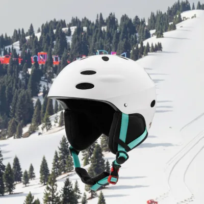Durable Black Dual Sport Ski Helmet for Adults High-Density EPS Foam & Insect Mesh Unisex Breathable Vents for Winter