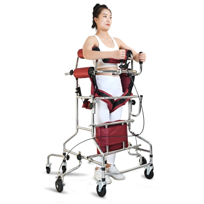 Mobility Aids Lightweight Four Wheel Folding Steel Rollator Walker Manual Walker With Seat for Disabled Light Rollator Walker