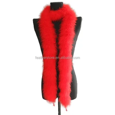 50g/pcs Turkey Marabou Dyed Feather Boa Turkey Feather Boa for Wedding Party Home Decorations