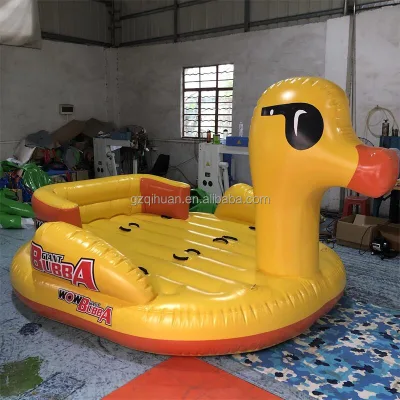 Factory Wholesale Custom Inflatable Water Toys Water Tug Boat Duck Tug Boat