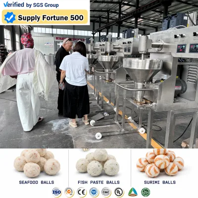 Easy Cleaning Hygienic Design Motor Pump Automatic Meatball Forming Equipment Adjustable Size for Commercial Production High