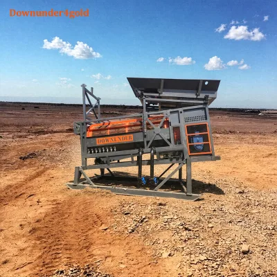 Low-Energy Mobile Gold Trommel Screen 100 Tons/Hour Portable Gold Washing Plant with Integrated Power System for Alluvial Gold