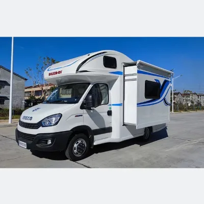 Diesel Automatic Transmission I-VECO Big Space Fiberglass RV Camper Motorhome with Slide Out