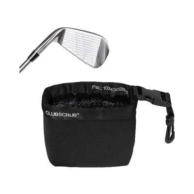 Golf Club Ball Cleaning Bag Detachable Clip Waterproof Neoprene Liner Machine Washable Featuring Clean Face Technology Plastic