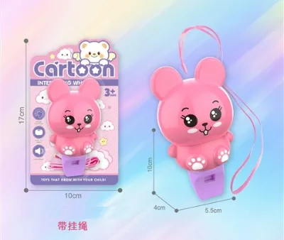 Cute Animal Whistle Toy Whistle with Sound Bear Rabbit Tiger Monkey Shape Whistle