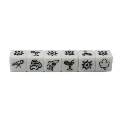 Promotional Logo Round Edge Engraved or Printed Plastic Custom Acrylic Dice DND RPG
