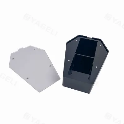 Factory Custom Acrylic material Card Box with storage to hold standard sized for MTG