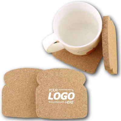Custom Cork Coasters and Table Mats, Heart and Flower Shapes, Absorbent Heat-Resistant Drinkware Accessories