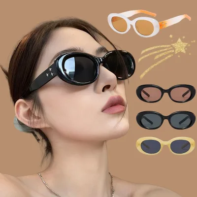 Luxury Trendy Sunglasses New Small Frame Slim Retro Sunglasses Women's Cat Eye Glasses