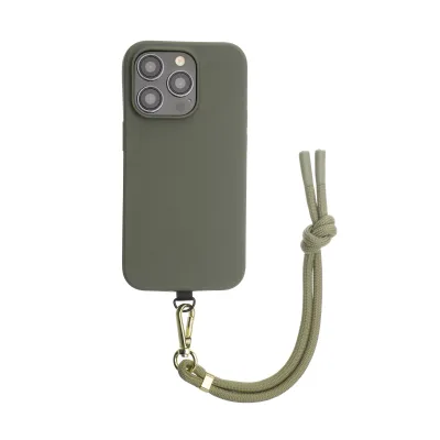 Ins Fashion Short Phone Lanyard Key Lanyard Keychain Mobile Phone Woven Key Holder Lanyard Summer Outdoor Nylon Key Wristband