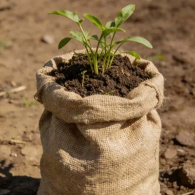 High Quality 100% Natural Jute Eco-Friendly Jute Gunny Bag for Plant Growing, DIY Crafting Coffee Beans, Potato, Grain