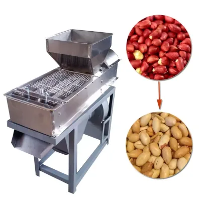 Commercial Automation Roasted Peanut Processing Machine Nut Peel and Red Skin Peeling Machine for Groundnut