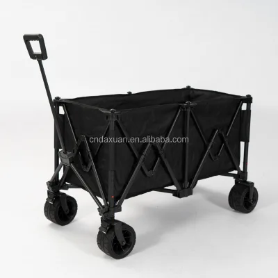 Oeytree Hot Sale Gathering Style Big Wheels Outdoor Garden Beach Wagon Folding Fishing and Camping Wagon Cart