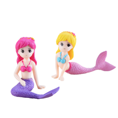 Aquarium Micro-landscape Decoration Ornaments Beach Mermaid Aquarium Creative Landscaping Craft Ornaments