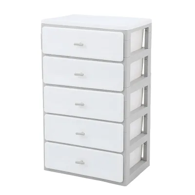 Luxury Style 1-5 Layer Plastic Underwear Drawer Storage Cabinet with Partition for Household Dormitory Clothing Storage Cabinet