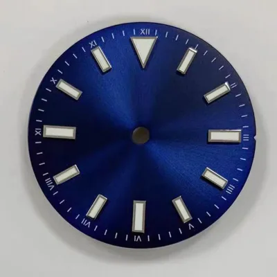 28.5MM Dials Fit for NH35/8215/2836 Studded Green Luminous Twelve Point Triangle Style Nh35 Dial for Seik0 Watch Dial Customize