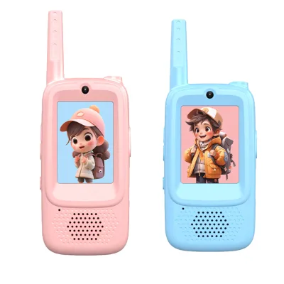 2 Pack Video Walkie-Talkies for Kids Handheld Wireless Intercom Toys 500M Long Range Buddytalk Indoor/Outdoor Use Video Chat