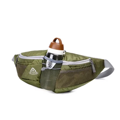 Fashion Brand Lightweight Nylon Waist Bag Bum Bag with Water Bottle Pocket for Men and Women